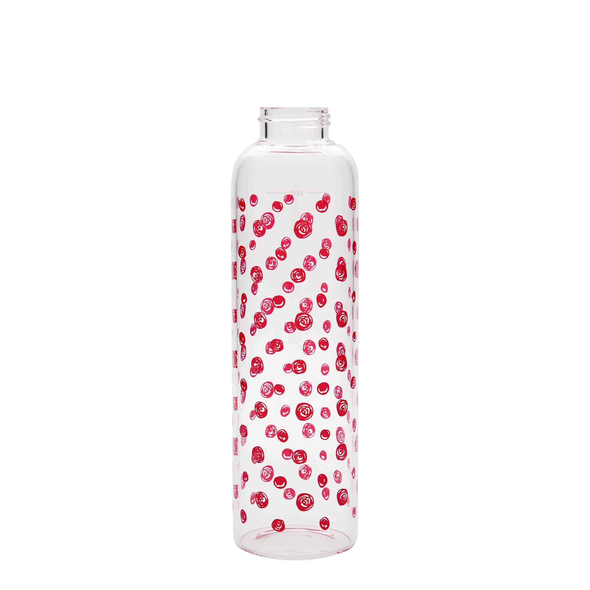 500 ml ivópalack 'Perseus - Piros pöttyök', nyílás: csavarzár