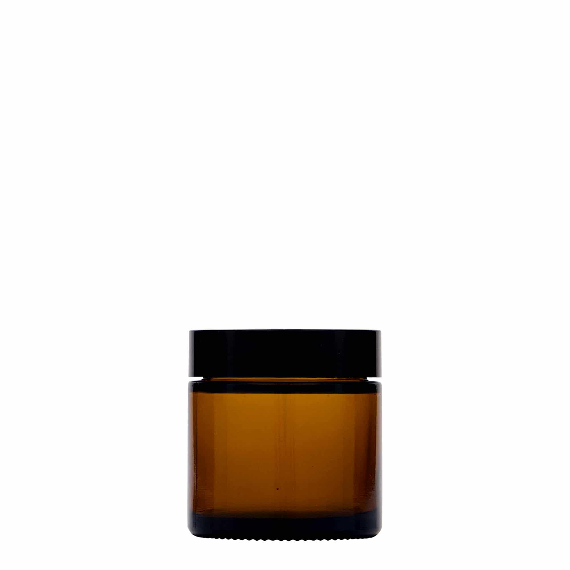 60 ml tégely 'Brown Line', üveg, barna, nyílás: csavarzár