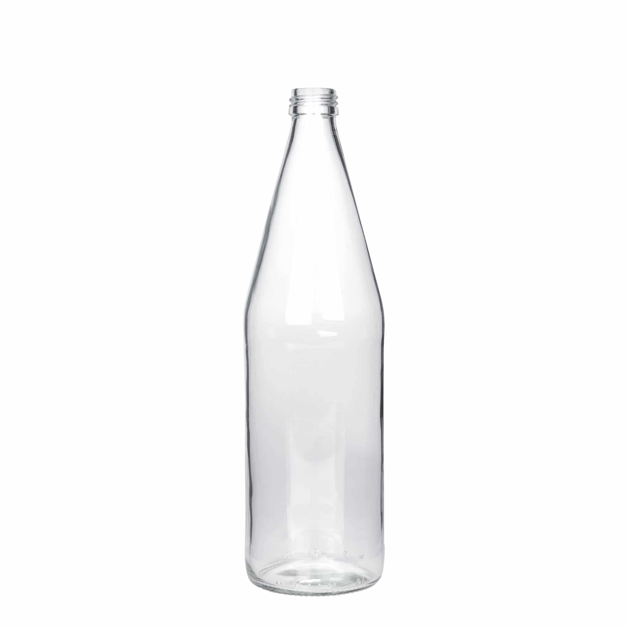 750 ml univerzális palack sárgarépa formában, üveg, nyak: PP 28