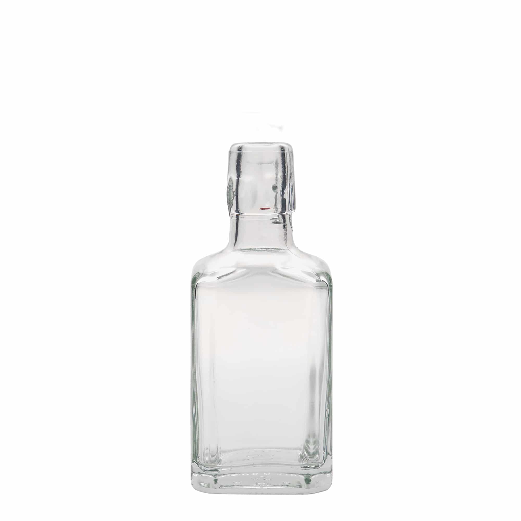 250 ml-es üvegpalack 'Rialto', négyzet alakú, szájnyílás: csatos zár 250 ml-es üvegpalack 'Rialto', négyzet alakú, szájnyílás: csatos zár
