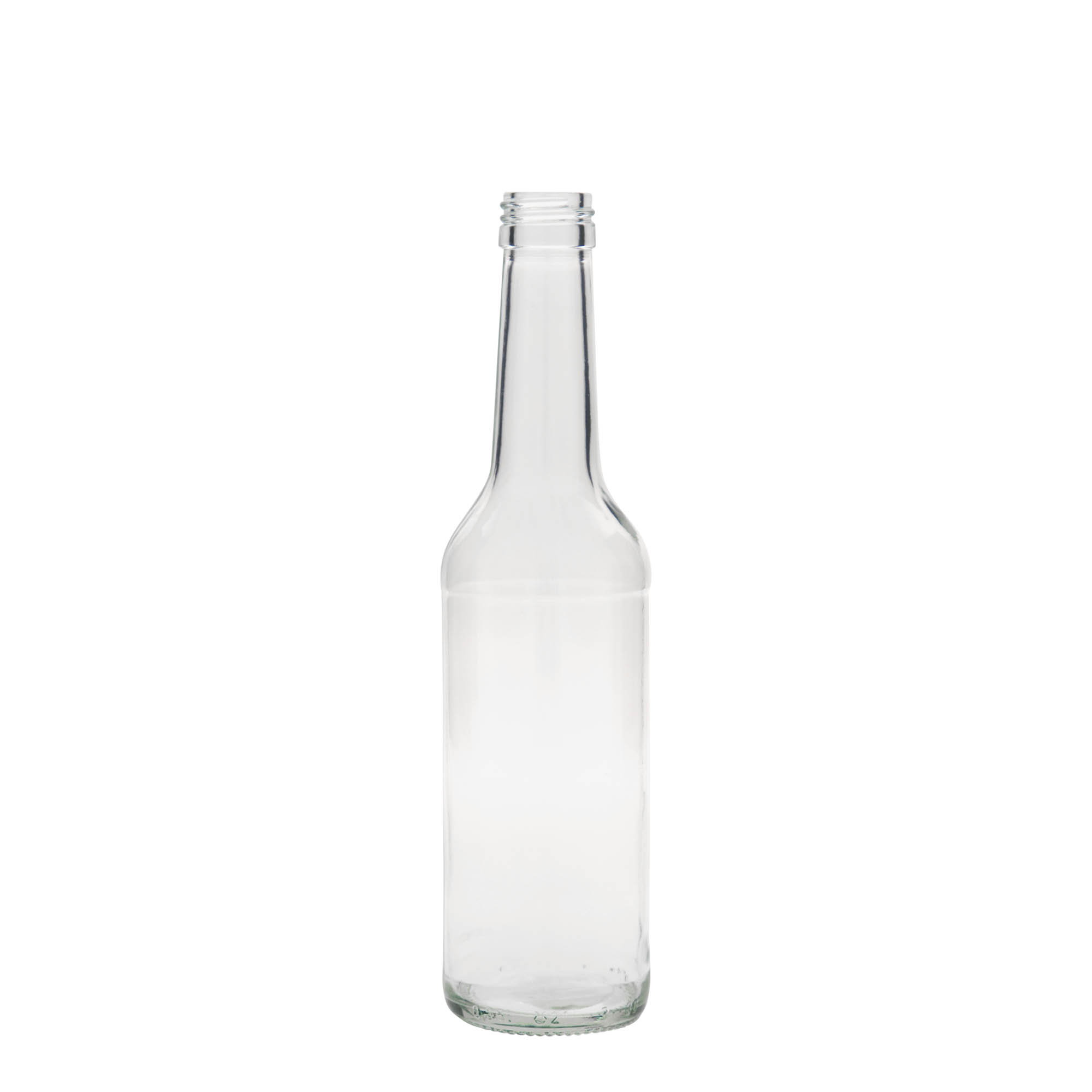 350 ml üvegpalack egyenes nyakkal, nyílás: PP 28