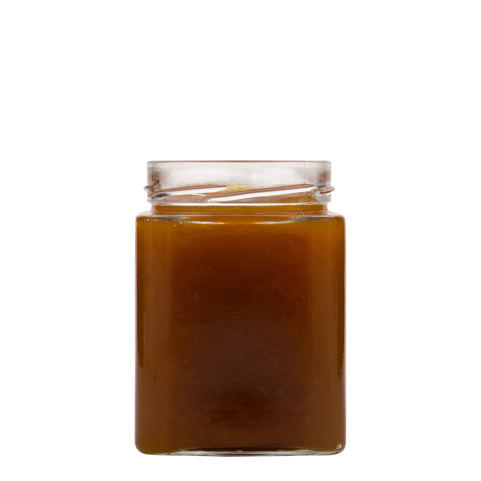 580 ml négyzet alakú üveg 'Ikarus', nyílás: Deep-Twist-Off (DTO 82)