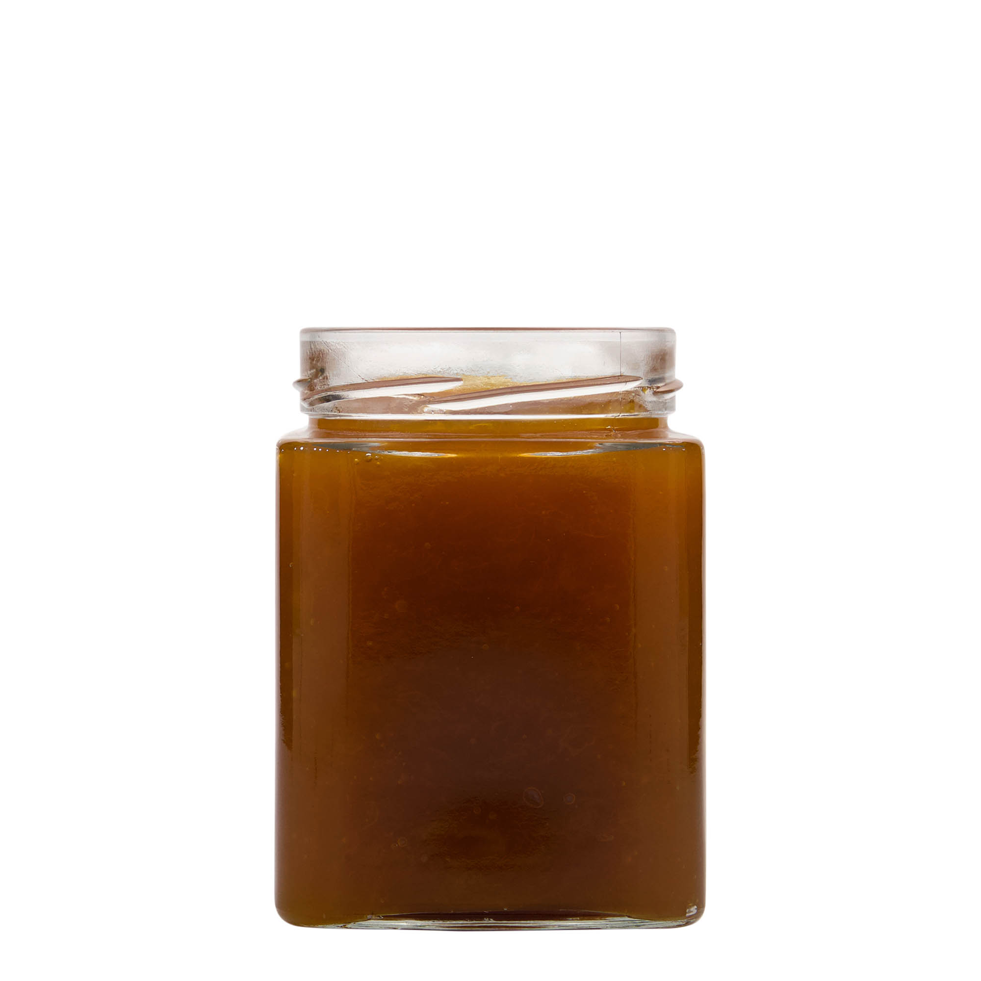 580 ml négyzet alakú üveg 'Ikarus', nyílás: Deep-Twist-Off (DTO 82)