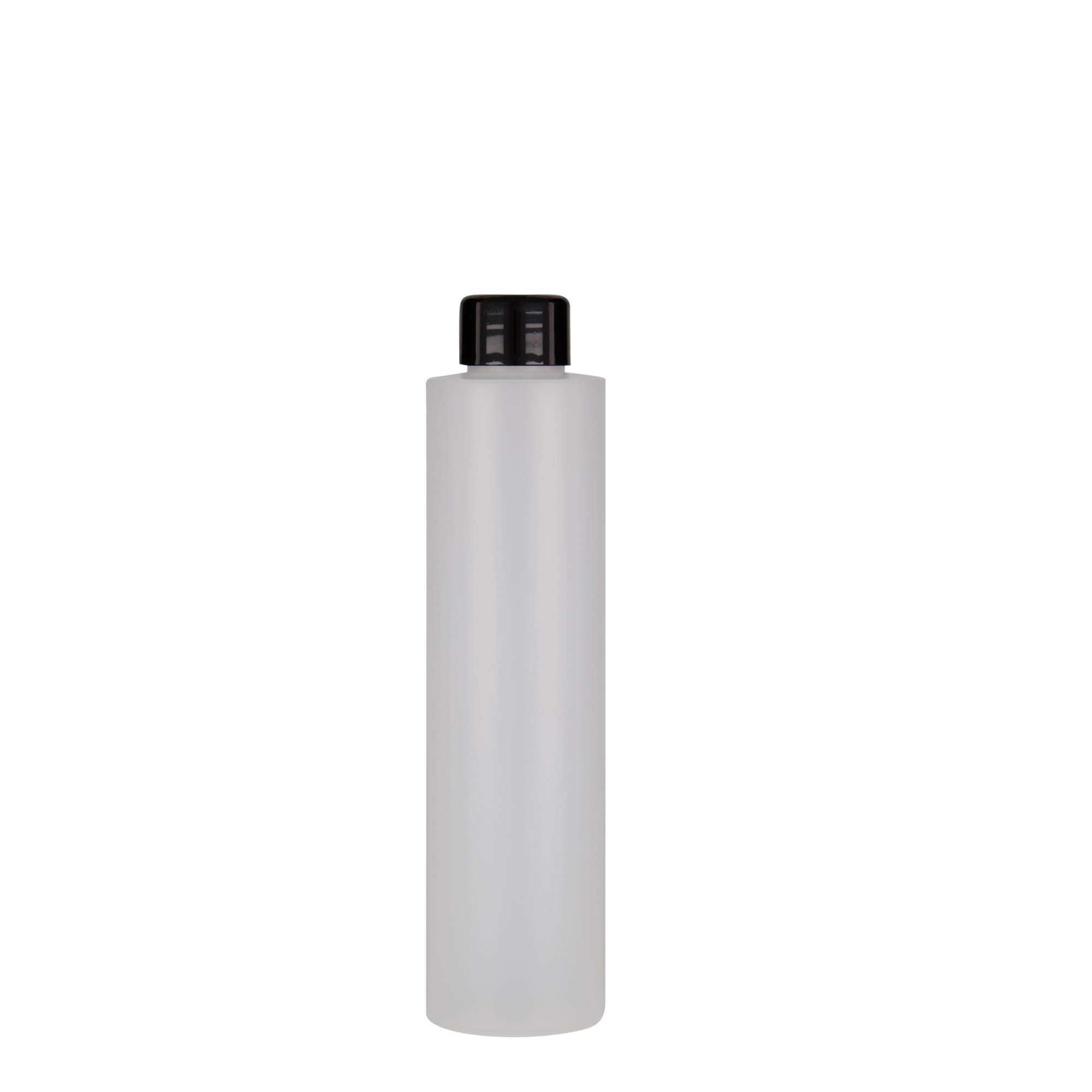 200 ml-es műanyag palack 'Pipe', HDPE, natúr, szájnyílás: GPI 24/410
