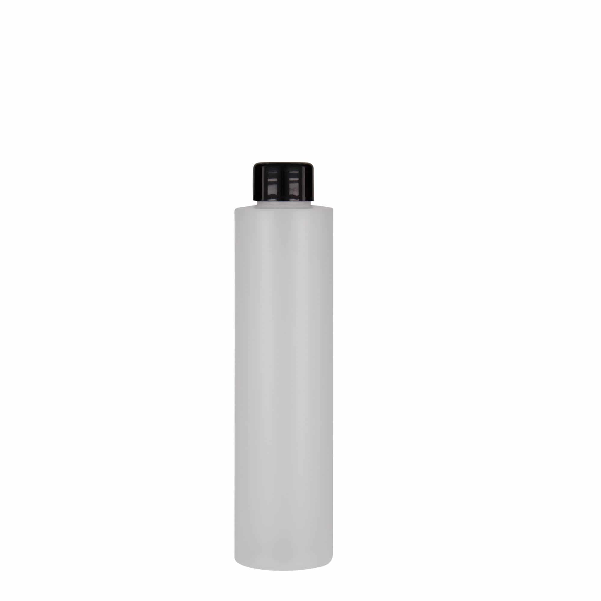 200 ml műanyag palack 'Pipe', HDPE, természetes, nyílás: 24/410