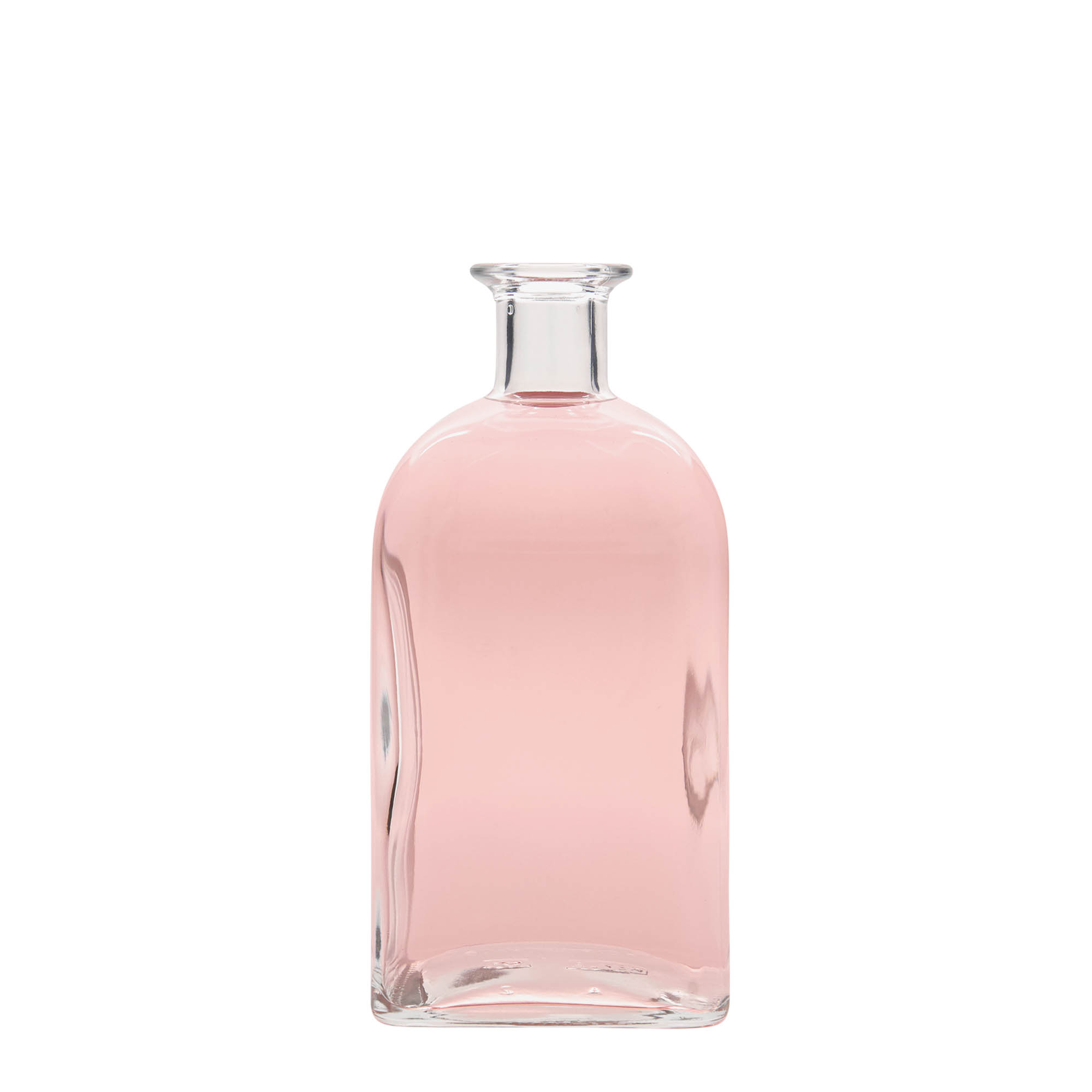 700 ml üvegpalack Apotheker Carré, négyzet alakú, nyílás: parafa
