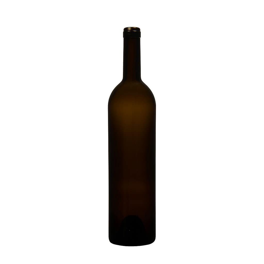 750 ml borosüveg 'Liberty', antikzöld, nyílás: parafa