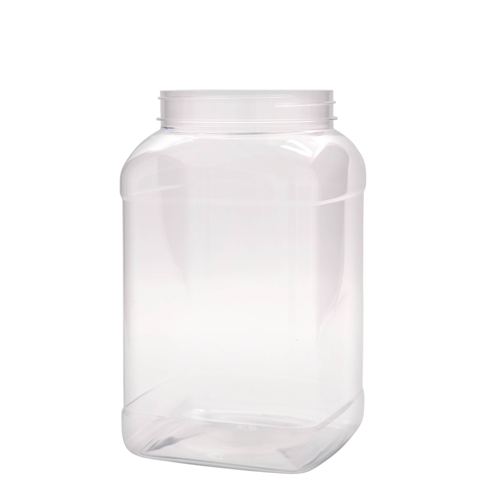 3.000 ml PET-doboz 'Dana', négyzet alakú, műanyag, nyílás: 110/400