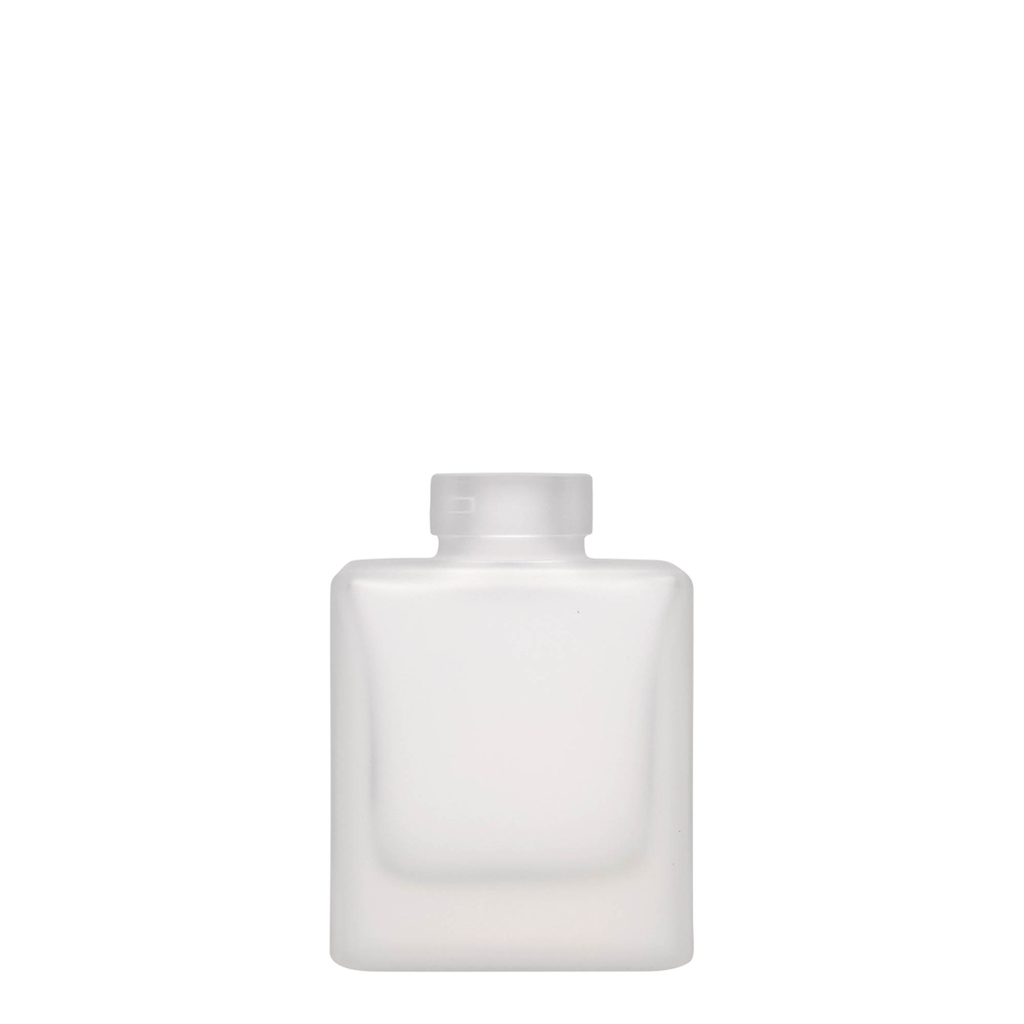 100 ml üveges üveg 'Cube', négyzet alakú, jeges hatású, nyílás: parafa