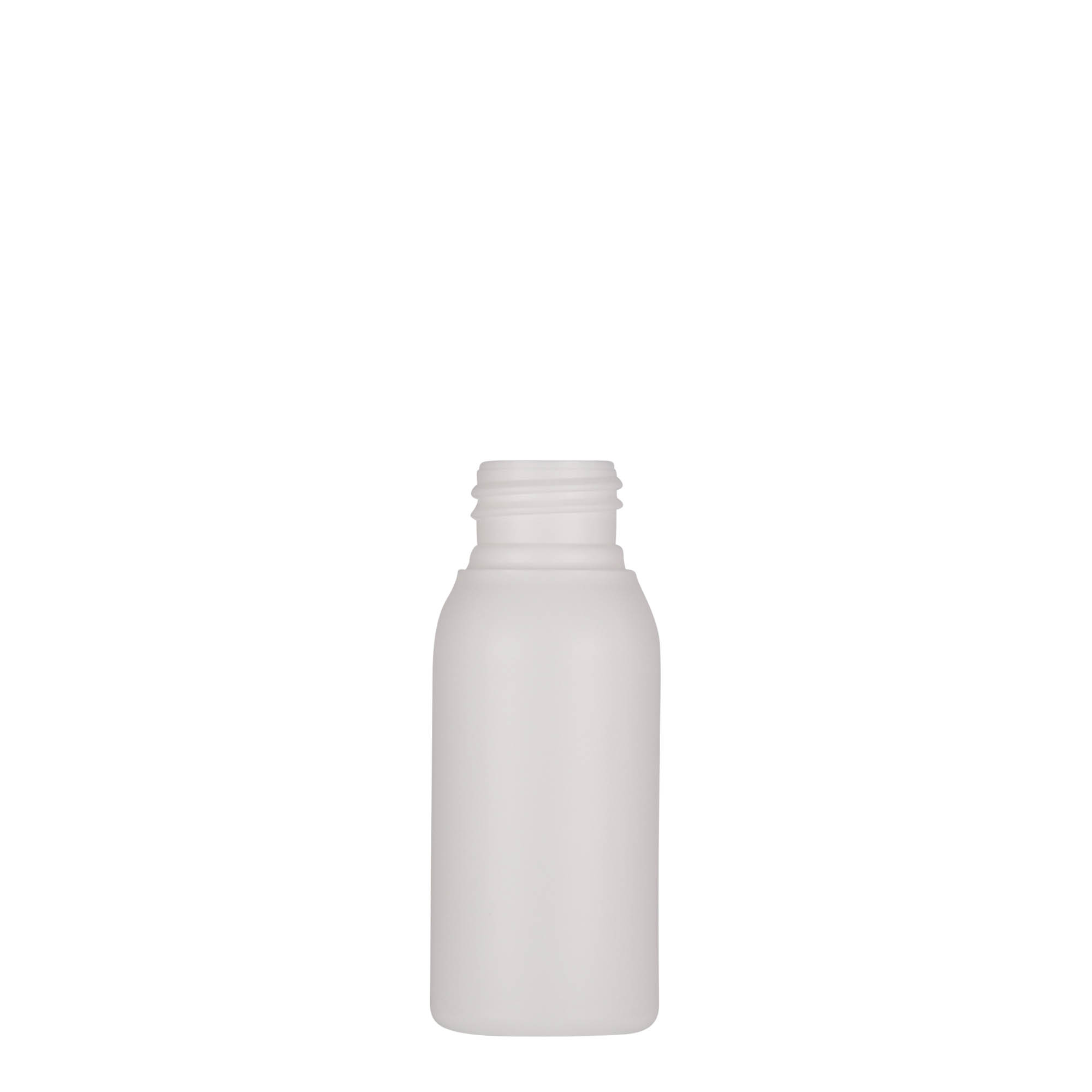 50 ml műanyag palack 'Tuffy', HDPE, fehér, nyílás: 24/410