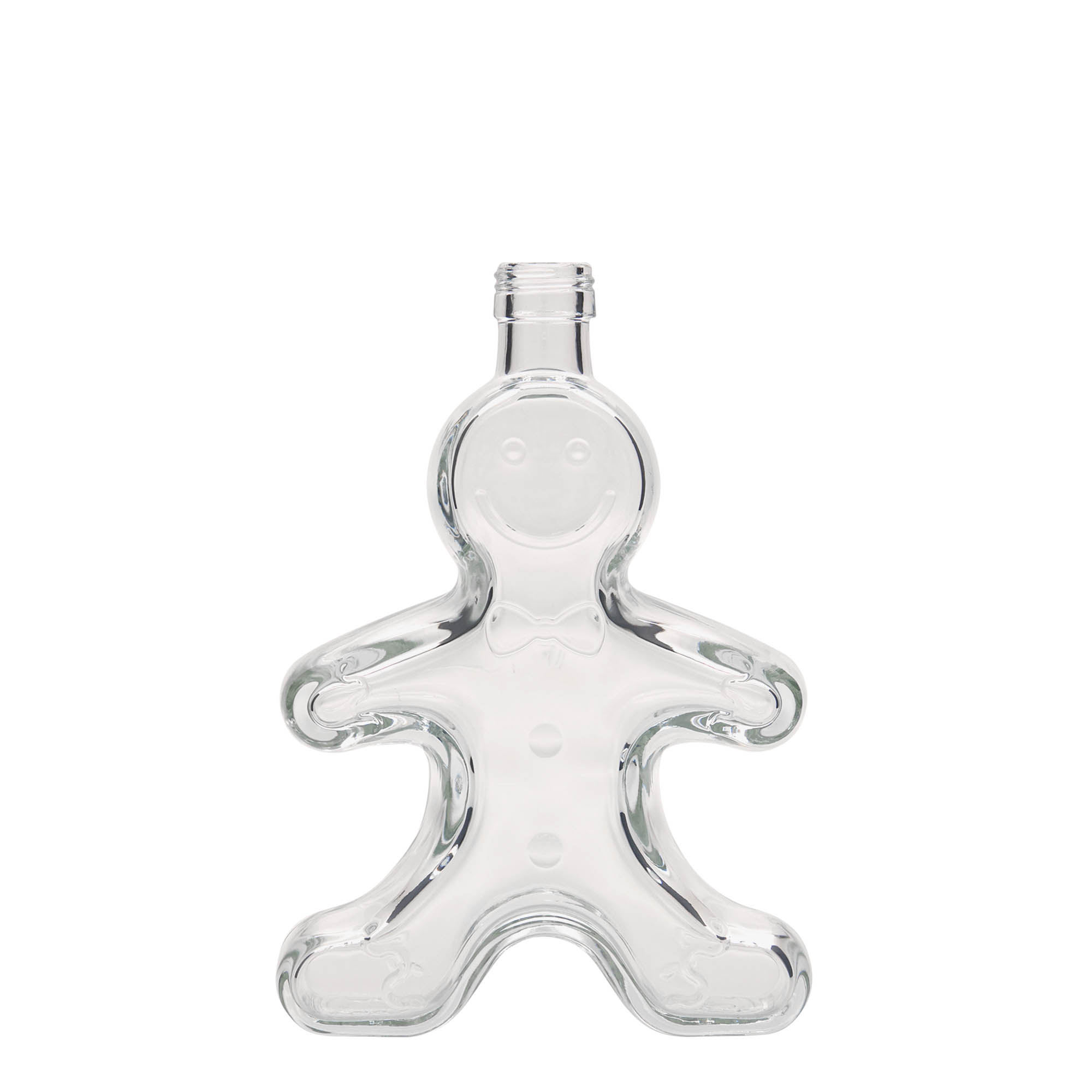 250 ml üvegpalack 'Lebkuchenmann', nyílás: PP 24 250 ml üvegpalack 'Lebkuchenmann', nyílás: PP 24