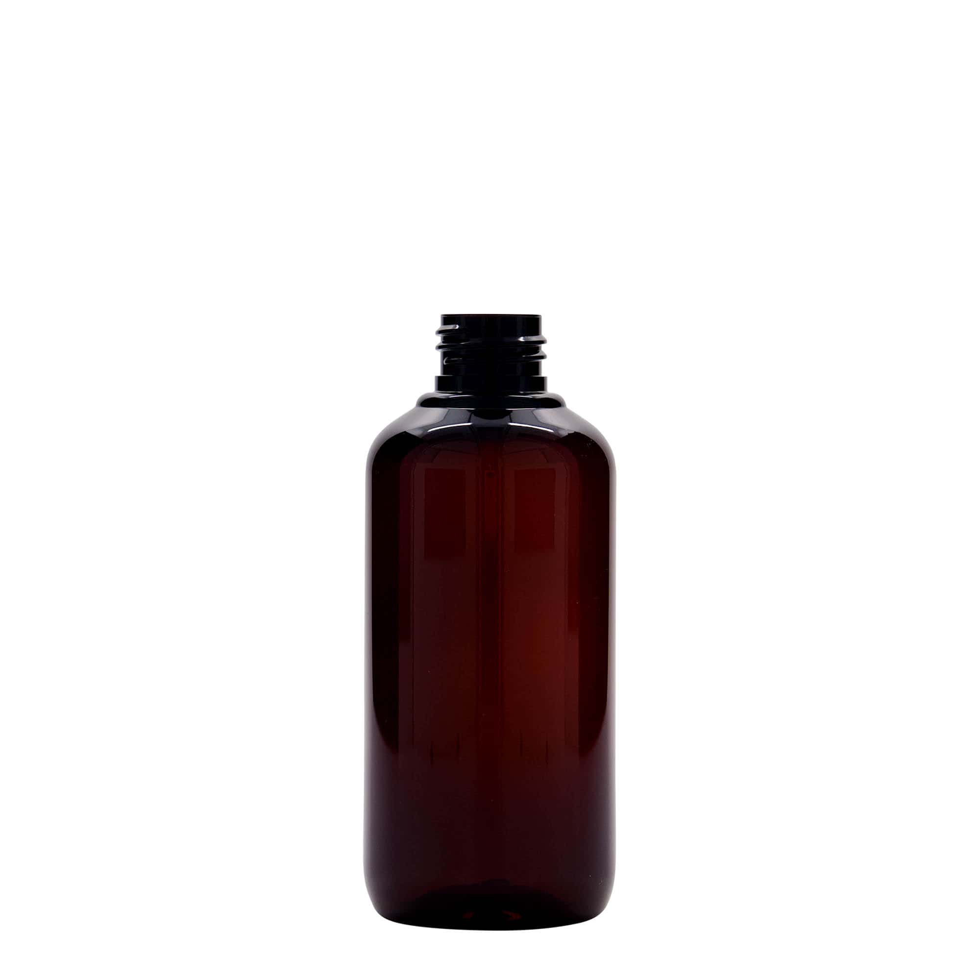 200 ml újrahasznosított műanyag palack 'Victor's Best', PCR, barna, nyílás: 24/410