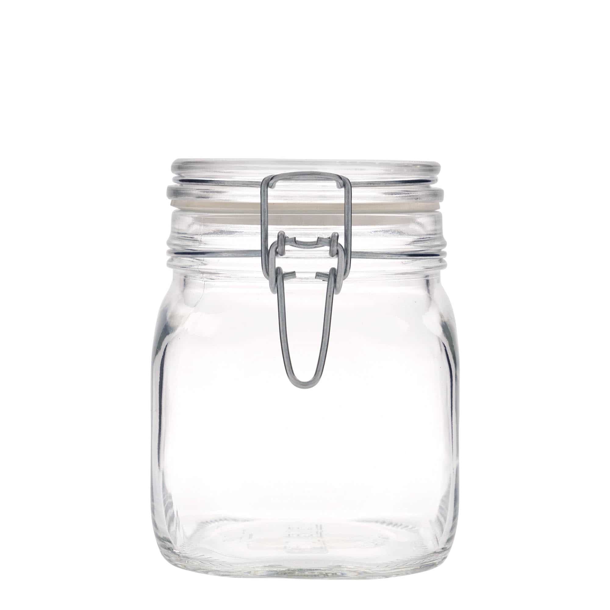 750 ml-es fémcsatos üveg 'Fido', négyzet alakú, szájnyílás: fémcsatos zár 750 ml-es fémcsatos üveg 'Fido', négyzet alakú, szájnyílás: fémcsatos zár