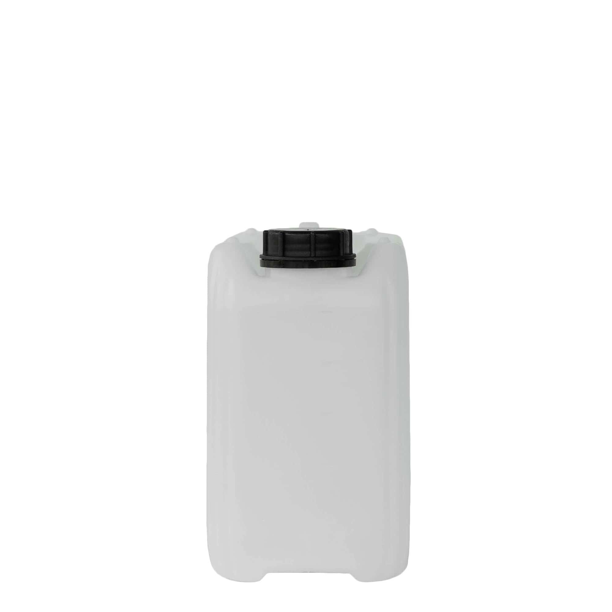 5 l kanna, téglalap alakú, HDPE műanyag, natúr, nyílás: ND 55