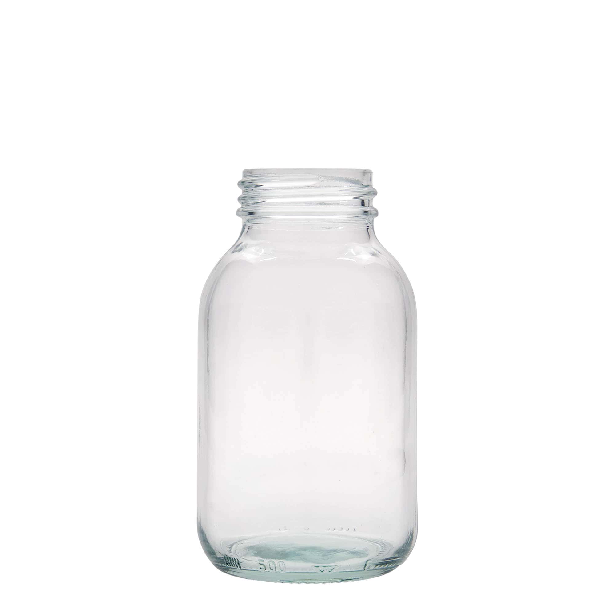 500 ml-es széles nyakú üveg, szájnyílás: DIN 55 500 ml-es széles nyakú üveg, szájnyílás: DIN 55