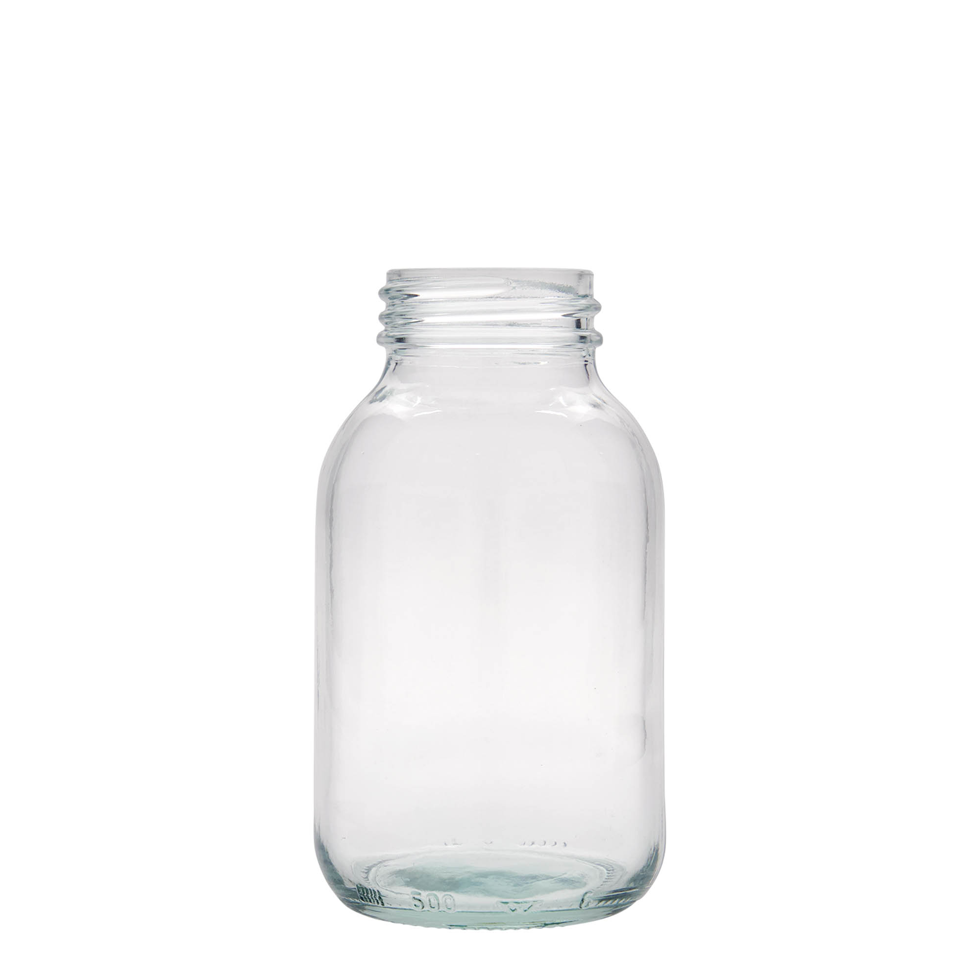500 ml széles szájú üveg, nyílás: DIN 55