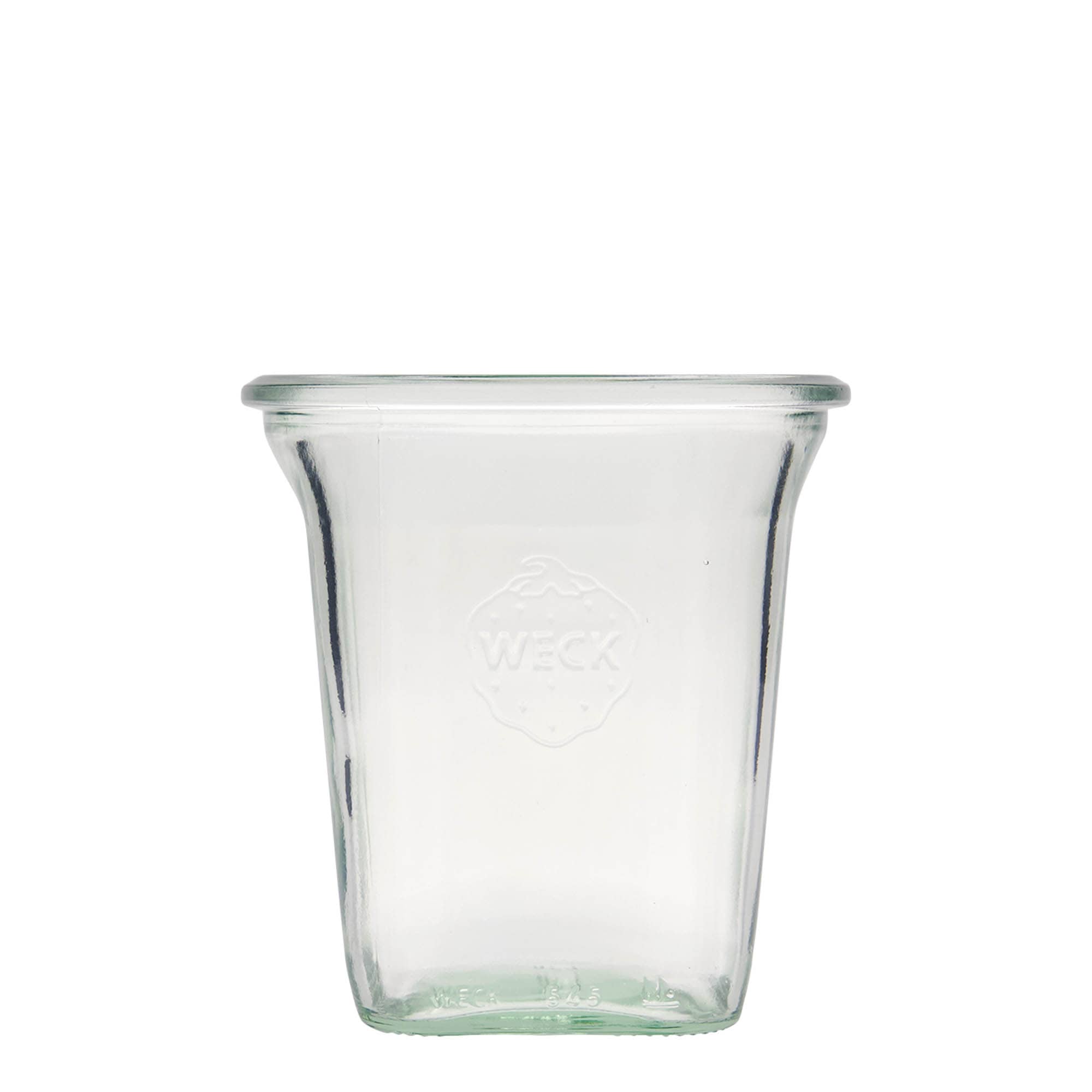 6x 545 ml WECK Quadro-üveg üvegfedéllel RR 100