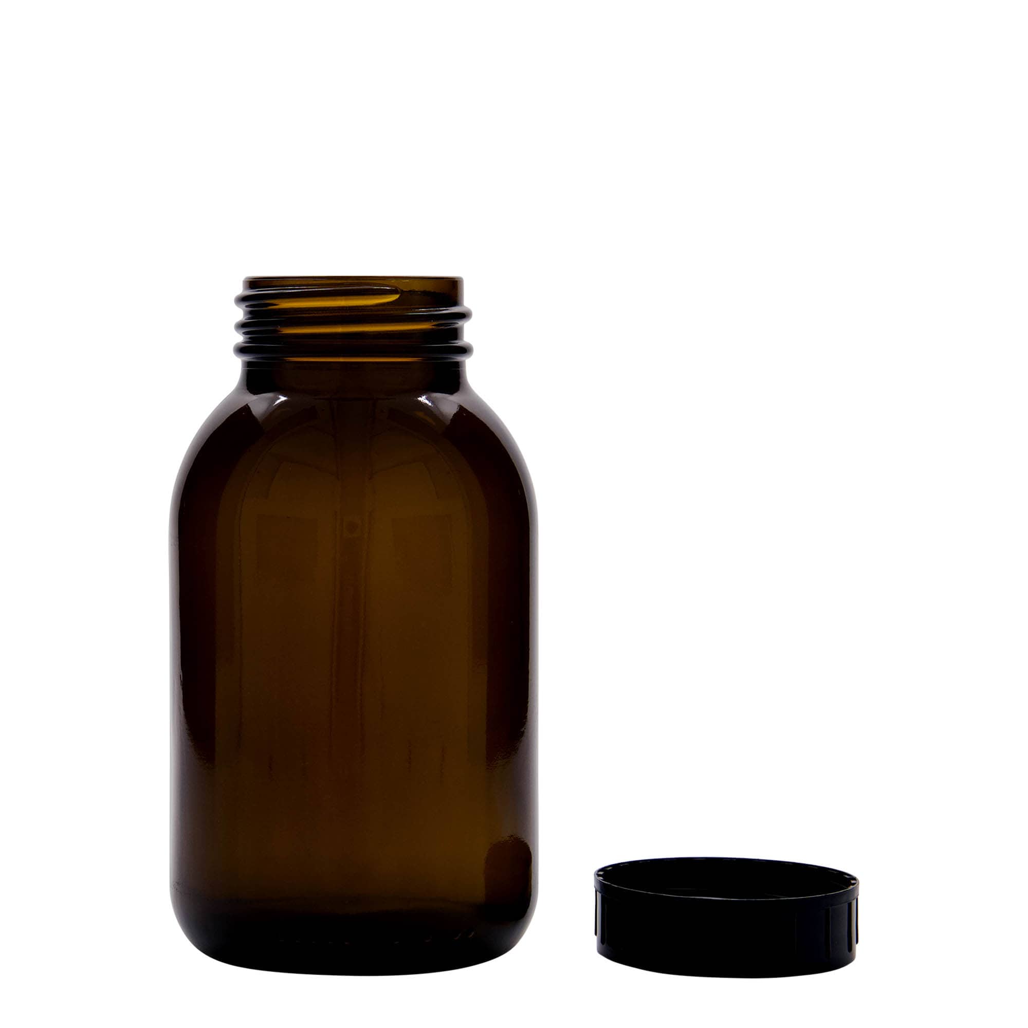500 ml széles szájú üveg, barna, nyílás: DIN 55 500 ml széles szájú üveg, barna, nyílás: DIN 55