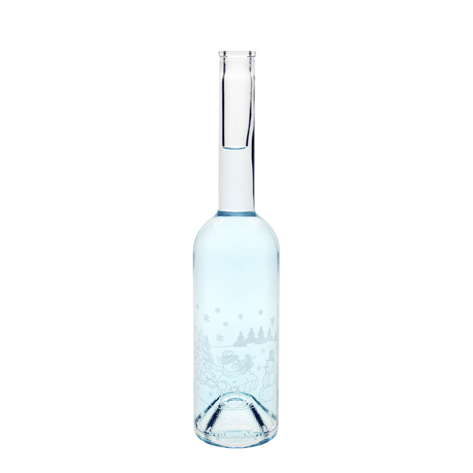 500 ml üveges palack 'Opera', motívum: hóemberpalack, nyílás: parafa