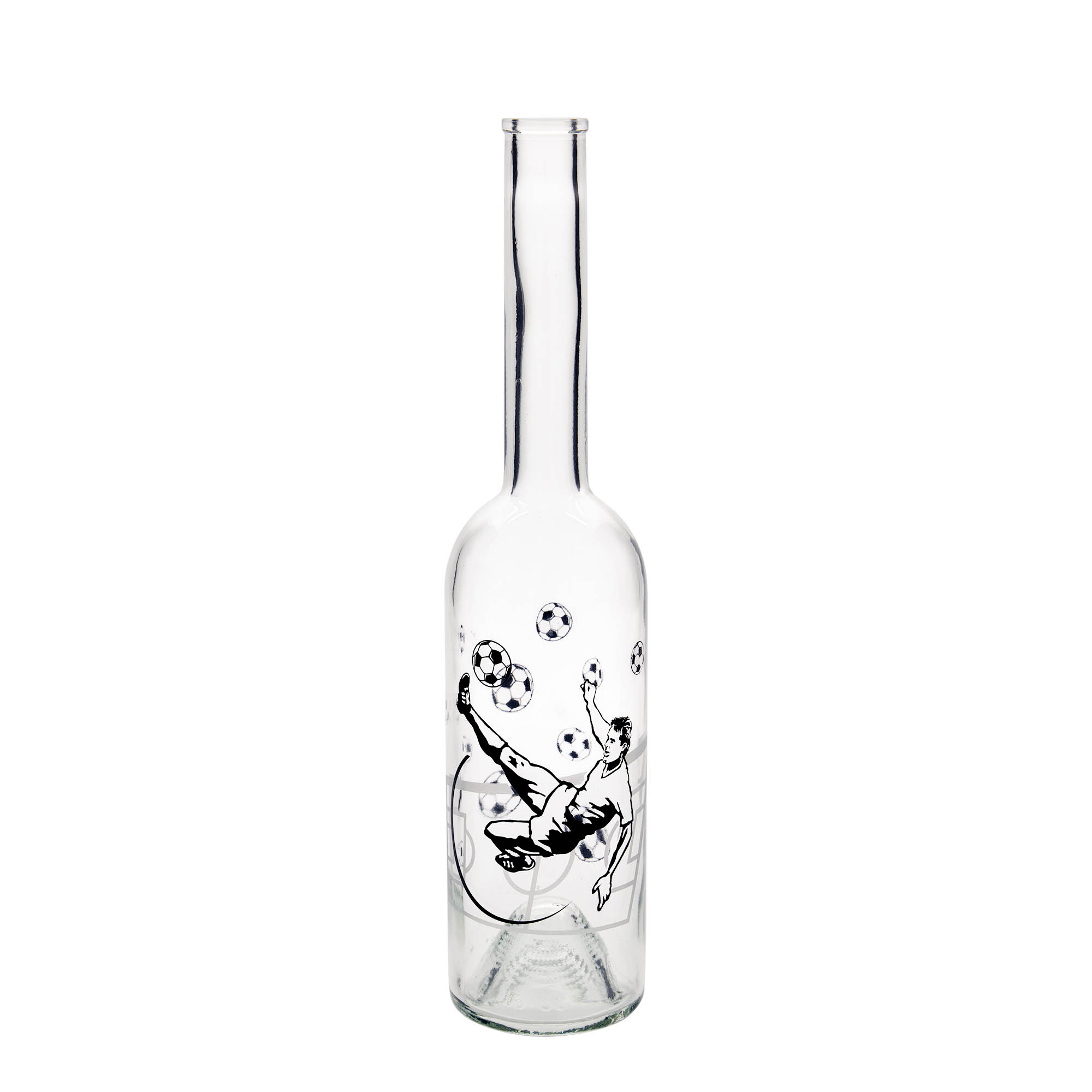 500 ml üvegpalack 'Opera', motívum: labdarúgó, nyílás: dugó 500 ml üvegpalack 'Opera', motívum: labdarúgó, nyílás: dugó