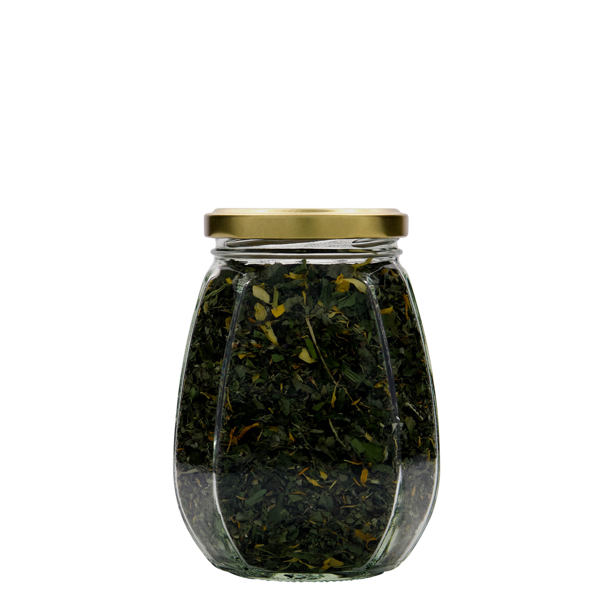 385 ml ékszertartó üveg, hatszögletű, nyílás: Twist-Off (TO 63)