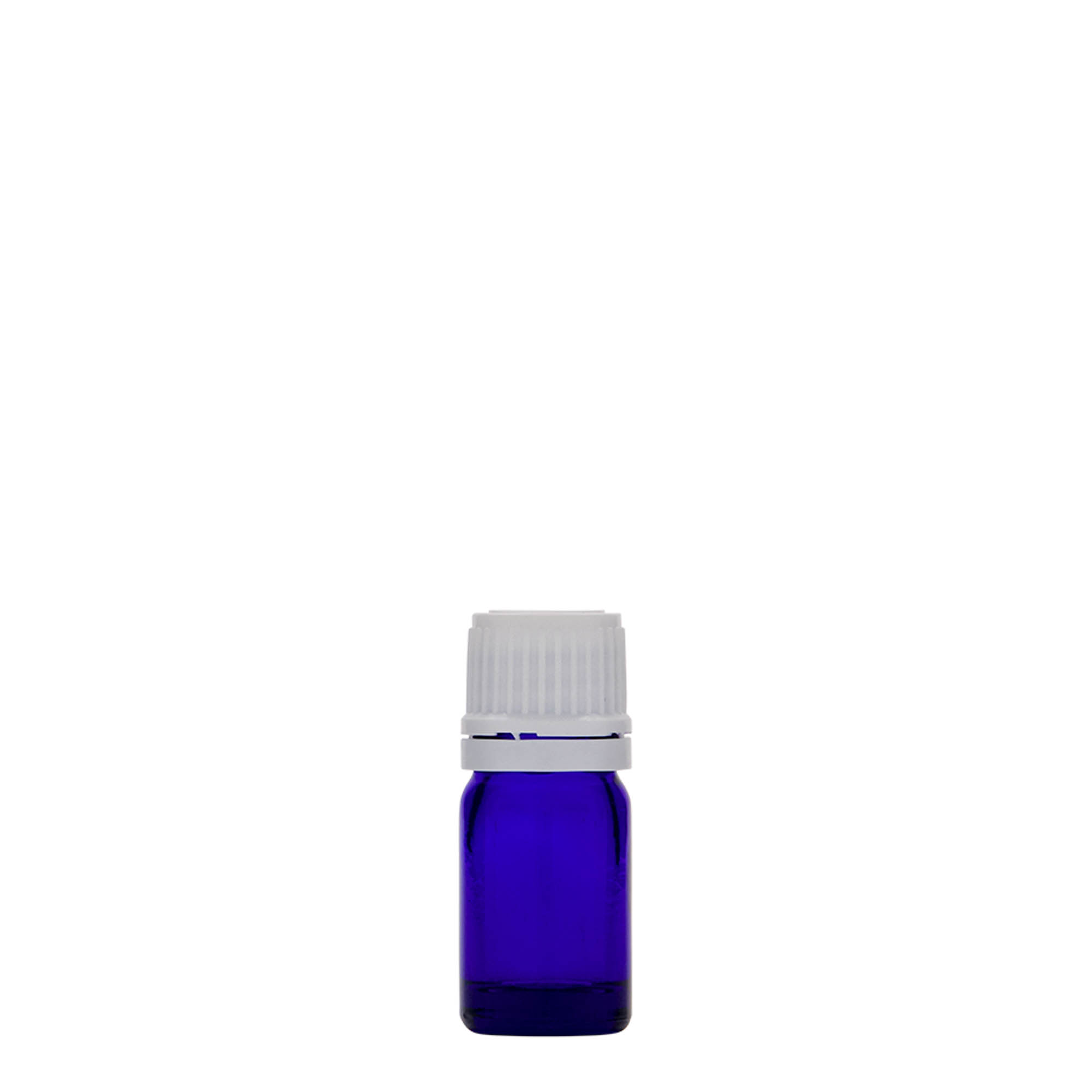 5 ml orvosi üveg, üveg, királykék, nyílás: DIN 18